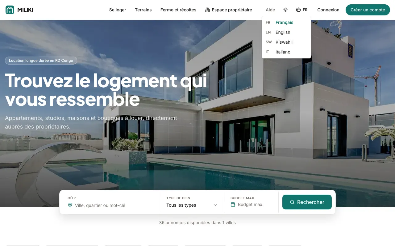 Changer de langue